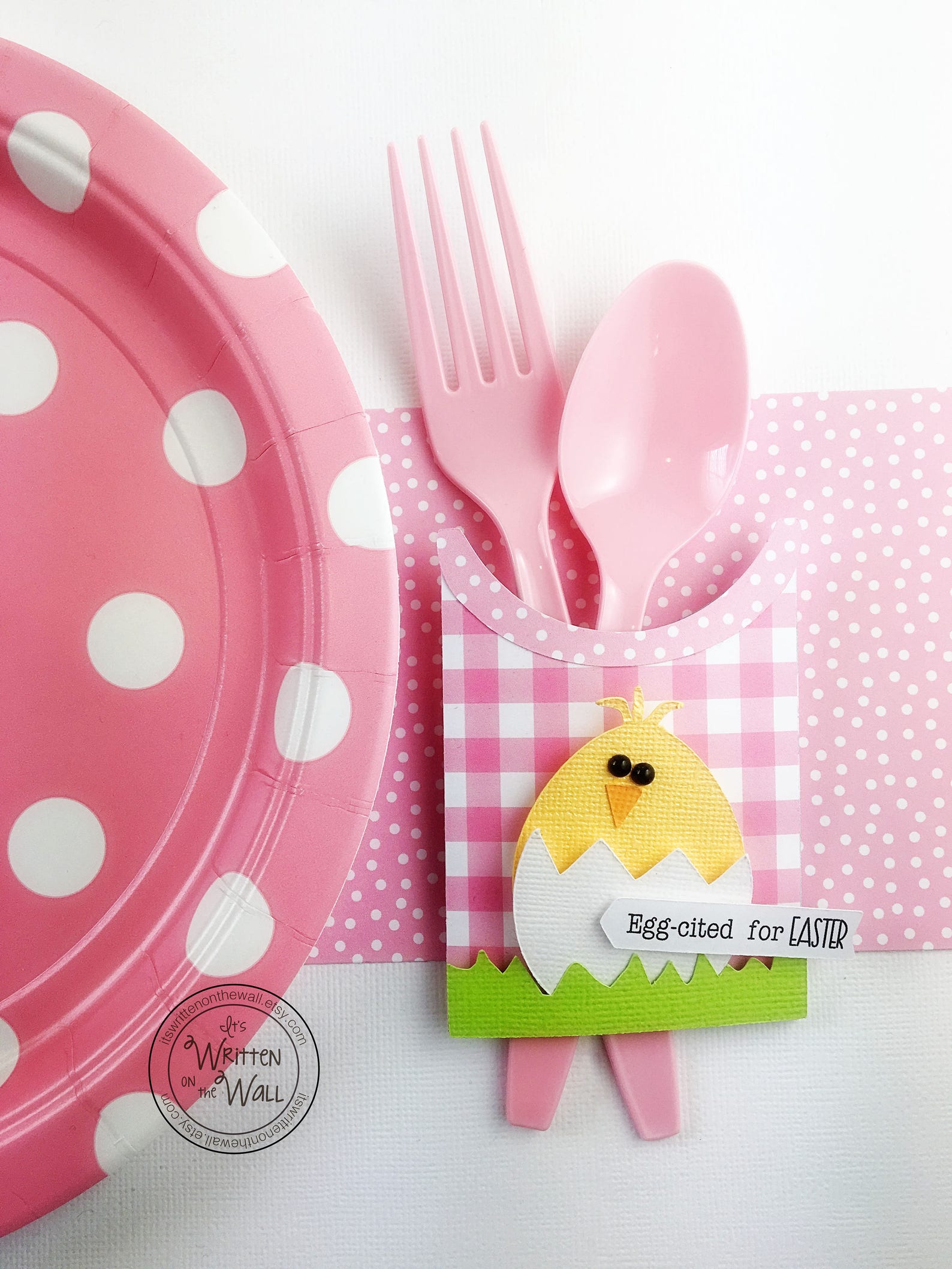 KIT Easter Utensil Holder / Eggcited for Easter Chick Place Etsy