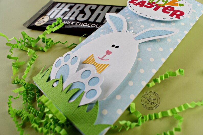 KIT Happy Easter Candy Candy Bar Wraps Easter Bunny Employee Appreciation Easter Baskets Co-Worker Gifts Teacher Gifts /Staff image 3