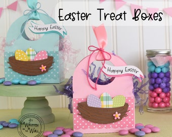 KIT Easter Egg Nest Treat Box / Party Favor/ Party Decor/ Easter Baskets / Employee Gifts / Co-Worker Gifts/ Place Setting Table Decoration