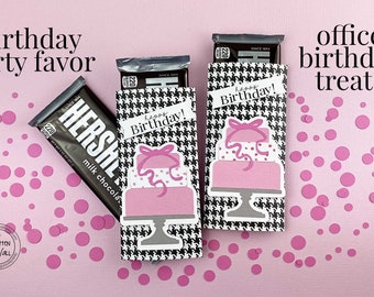 KIT Birthday Cake Candy Bar Wrapper/ Classroom Treat / Office Staff Birthday/ Employee Gifts/ Co-Workers Birthday Gift / Party Favor