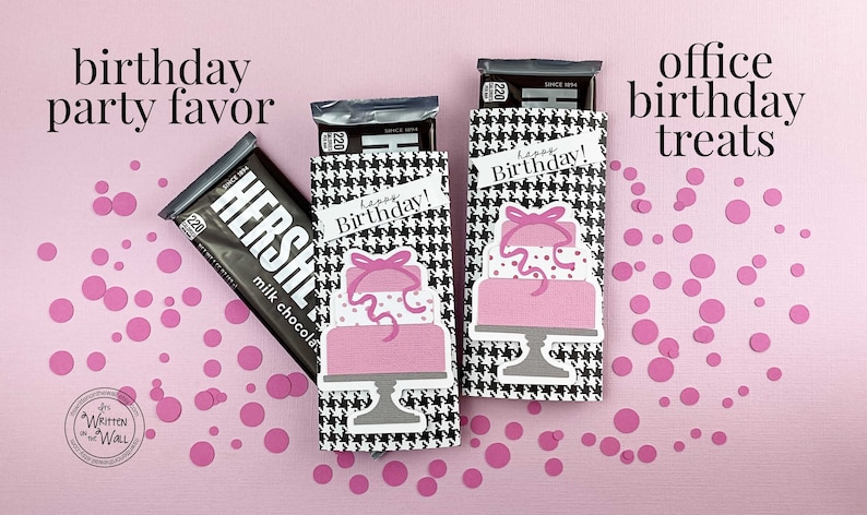 KIT Birthday Cake Candy Bar Wrapper/ Classroom Treat / Office Staff Birthday/ Employee Gifts/ Co-Workers Birthday Gift / Party Favor image 1