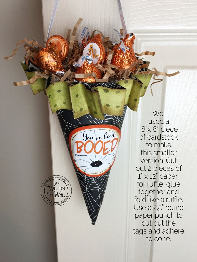 You've been Booed PDF and 8 Halloween Tags Plus Directions for a Sweet Treat Holder image 5