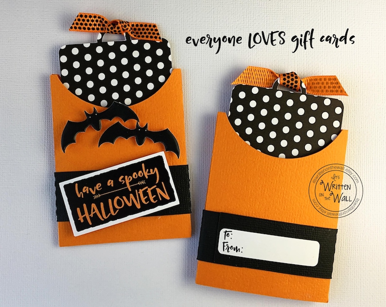 KIT Spooky Bat Gift Card Holder, Halloween Teacher Gift, Employee Halloween Gifts, Employee Appreciation, Client Gifts , Party favor image 4