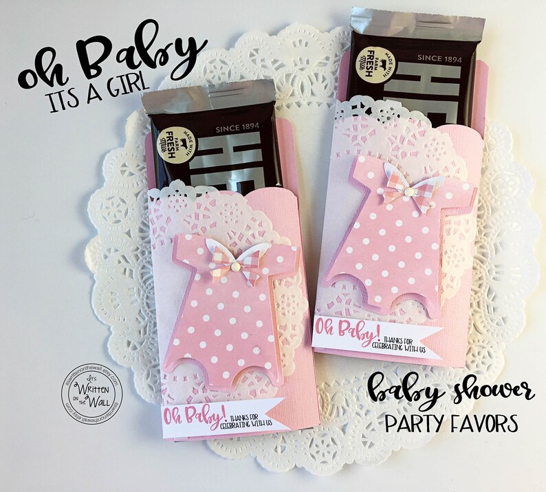 Baby Shower Candy Card Party Favors For Girls Bar Wrappers Thanks Coming It S A Girl Hershey Wraps Treats