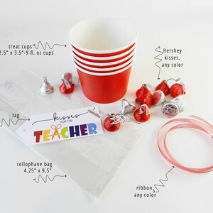 Kisses for the Teacher / Teacher Appreciation Gift Ideas / Hershey Kisses / Hershey Chocolate / Teacher Gift Tags image 3