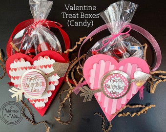 KIT Valentine Cookie Treat box/ Employee Appreciation/Co-Workers Gifts/ Employees Gifts/Party Favors /Classroom / Office Staff Gifts / Heart