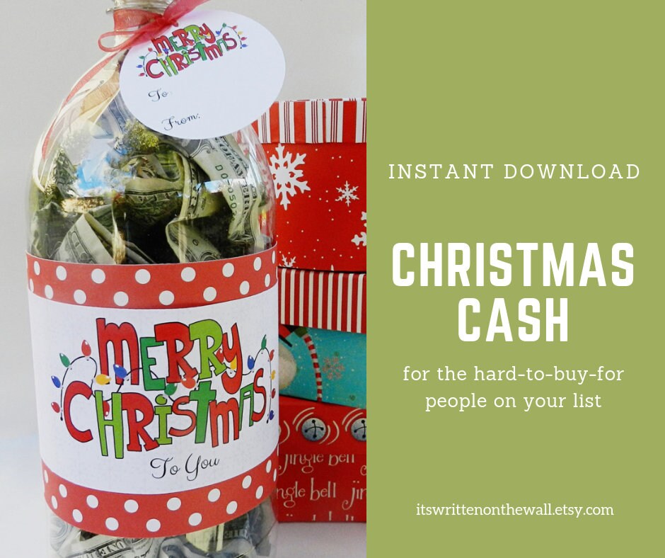 Christmas Cash Gift Idea / Christmas Gift Idea / Tutorial / | Etsy
