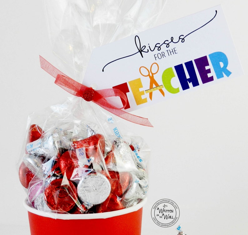 PDF Teacher Gift /Kisses for the Teacher / Chocolate Kisses / Music Teacher/ Coach Gifts / Treats for Teacher /School Staff Appreciation image 6