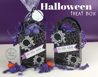 KIT Halloween Treat Box, Itsy Bitsy Spider,  Party Favors, Co-Worker Treats, Employee Gifts. Office Staff Treats, Classroom Treats, Hershey