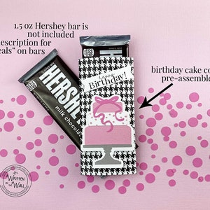 KIT Birthday Cake Candy Bar Wrapper/ Classroom Treat / Office Staff Birthday/ Employee Gifts/ Co-Workers Birthday Gift / Party Favor image 4