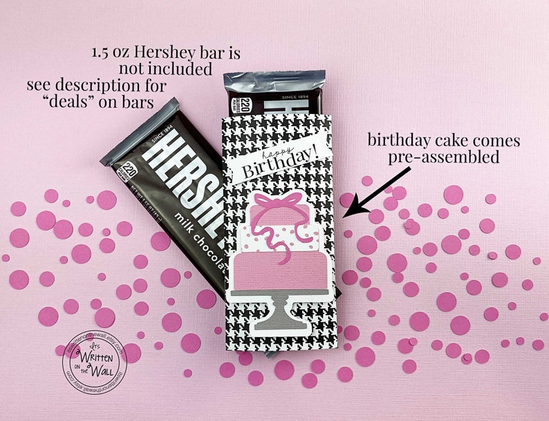 KIT Birthday Cake Candy Bar Wrapper/ Classroom Treat / Office Staff Birthday/ Employee Gifts/ Co-Workers Birthday Gift / Party Favor image 4