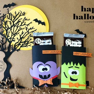 KIT Frankenstein & Dracula Candy Card /Candy bar wrapper/ Party Favor / Co-Workers Treat / Employee Gift / Teacher Appreciation / Hershey image 9