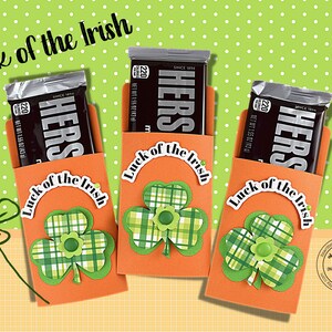 KIT Candy Card/St Patrick Employee Gifts Candy Bar Wrappers Party Favor Teacher Appreciation, Co-Workers Gift Employees Appreciation image 3