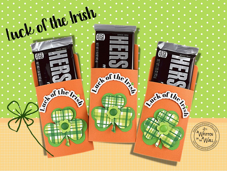 KIT Candy Card/St Patrick Employee Gifts Candy Bar Wrappers Party Favor Teacher Appreciation, Co-Workers Gift Employees Appreciation image 3