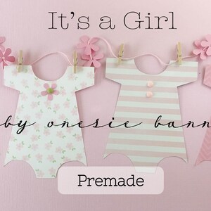 baby shower onesie banner