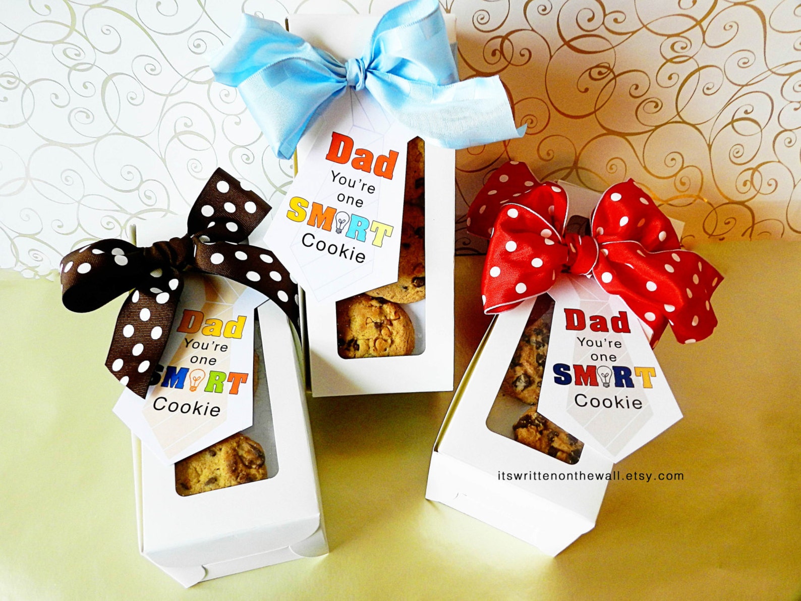 Dad You're One Smart Cookie / Cookies for Dad / Gift Tags for Dad ...