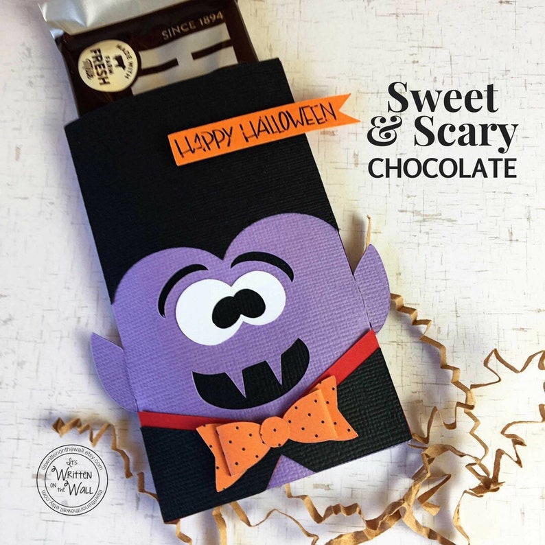 KIT Frankenstein & Dracula Candy Card /Candy bar wrapper/ Party Favor / Co-Workers Treat / Employee Gift / Teacher Appreciation / Hershey Dracula