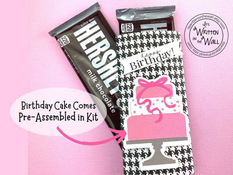 KIT Birthday Cake Candy Bar Wrapper/ Classroom Treat / Office Staff Birthday/ Employee Gifts/ Co-Workers Birthday Gift / Party Favor image 3