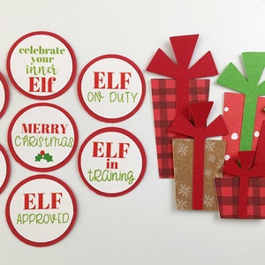 KIT Elf Candy Bar Wrappers, Candy Cards/party Favor, Christmas Party ...
