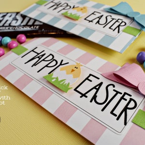 KIT Easter Chick Candy Bar Wrappers /Employee Gifts / Easter Basket /CoWorkers Gifts /Office Staff Treats / Party Favor/ Classroom image 9