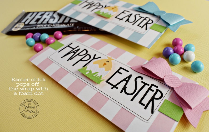 KIT Easter Chick Candy Bar Wrappers /Employee Gifts / Easter Basket /CoWorkers Gifts /Office Staff Treats / Party Favor/ Classroom image 9