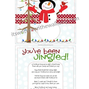 PDF You've Been Jingled Printable / Christmas / Tags Plus Tutorial for ...
