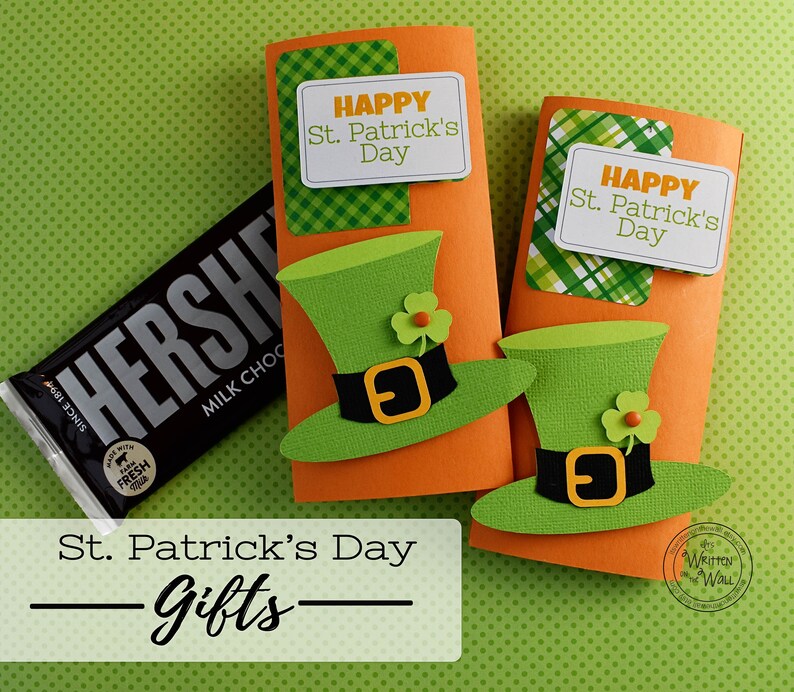 Kit Candy Bar Wrappers Candy Cardst Patrick Employee Recognition Leprechaun Hat Party Favor Co Workers Gift Employee Gifts Party Favors Paper Party Supplies Shantived Com