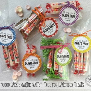PDF Good Luck Smartie Pants / Smartie Pants Tags for Kids / Lunchbox ...