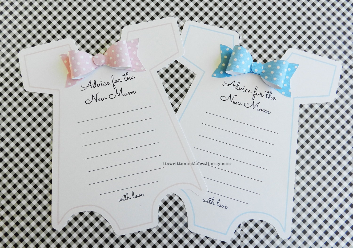 Kit Baby Shower Onesie Game Onesie with Bowtie Advice For Etsy