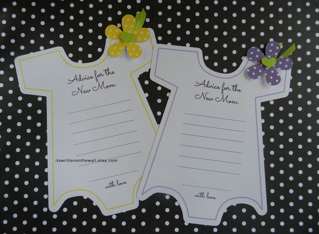 Kit Baby Shower Onesie Game Onesie With Flower Advice for Etsy