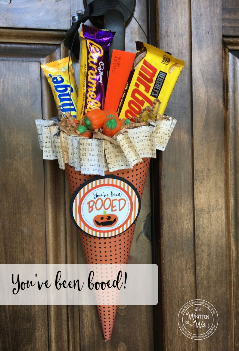 You've been Booed PDF and 8 Halloween Tags Plus Directions for a Sweet Treat Holder image 3