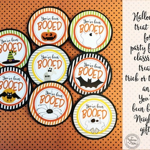 You've been Booed PDF and 8 Halloween Tags Plus Directions for a Sweet Treat Holder image 4
