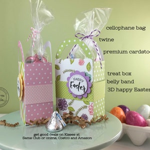 KIT Easter Treat Boxes/ Party Favor/ Easter Baskets / Employee Gifts / Co-Worker Gifts/ Office Treats /School Staff Treats / Candy Box image 9