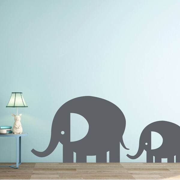 Pink Elephant Wall Decal - Etsy
