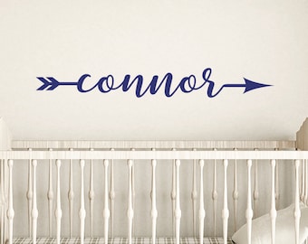 Personalized wall decal, Boys wall decals, Nursery wall decal, Arrow Name wall decals, Vinyl wall decals, Children's wall decal DB426