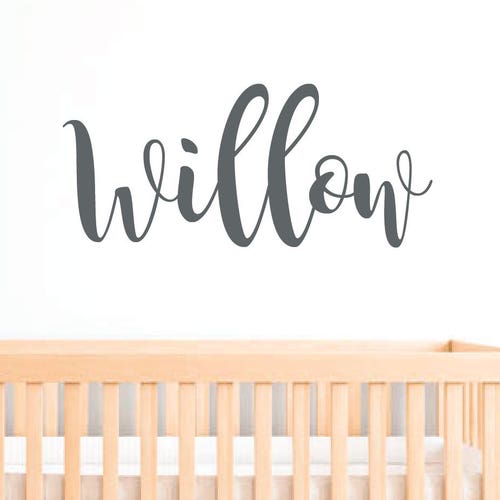 Personalized Wall Decal Girl Name Wall Decal Nursery Wall Etsy