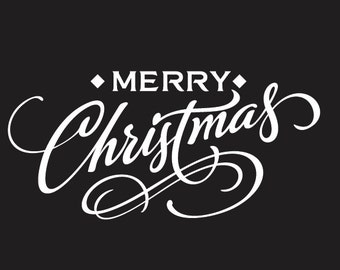 Merry Christmas decal DB361