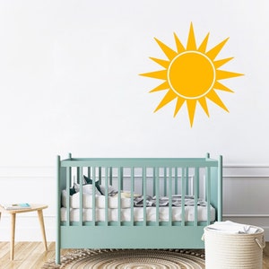 Sun Wall Decal, Sunshine wall decal, Nursery wall decal, Vinyl sun decals, Sunshine nursery decal, Playroom wall decor, Sunshine decor