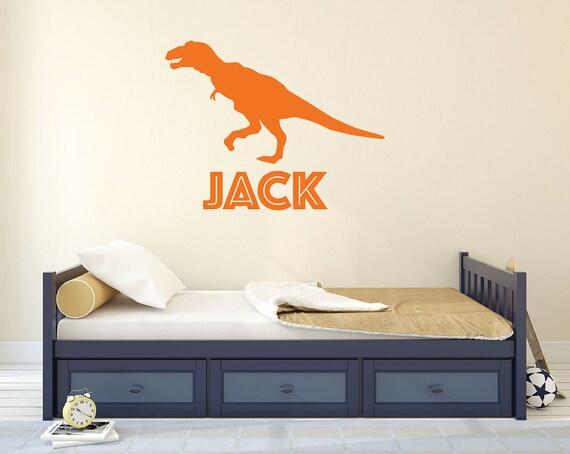 Dinosaur Wall Decals Personalized Name Wall Decal Dinosaur Room Decor Dinosaur Bedroom Dinosaur Nursery Dinosaur Wall Stickers Db227