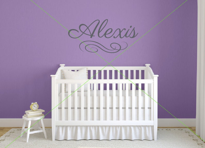 Girl Name Wall Decals Baby Nursery Decor Baby Wall Decals Etsy
