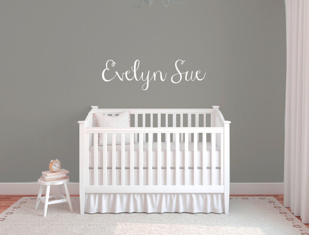 Girl Name Decals Nursery Wall Decals Name Stickers Etsy