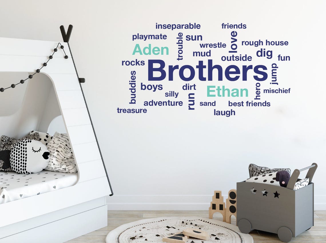 Personalized Wall Decals Wall Stickers for Bedroom Name Wall Etsy