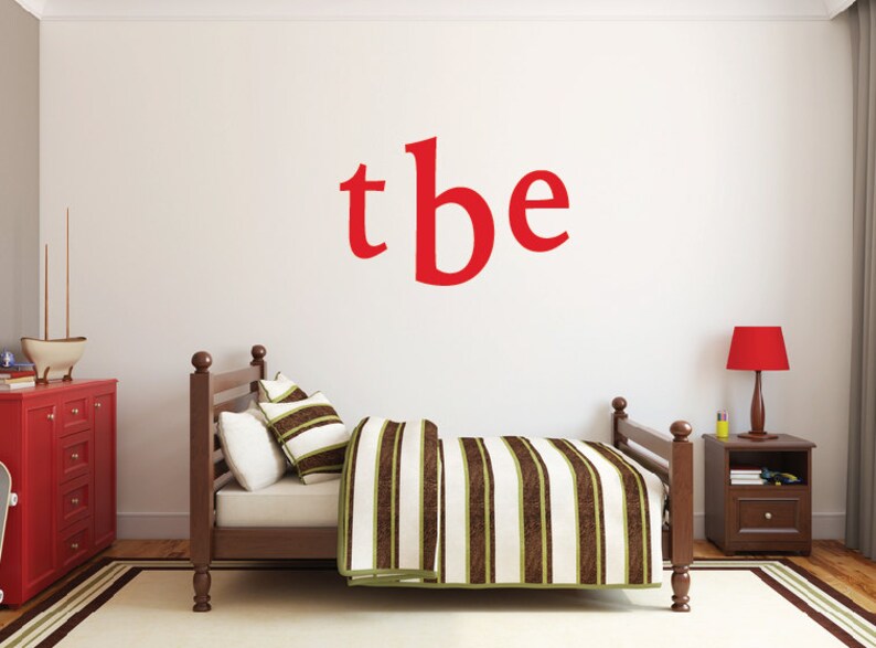 Monogram decals Large wall letters for nursery Personalized Etsy