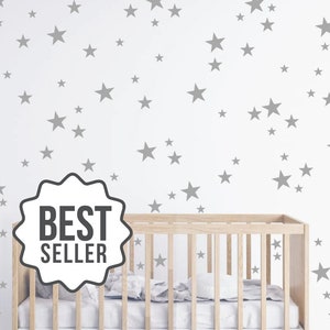 Star Wall Decal, Baby Nursery Decal, Peel and Stick Star Decals, Nursery wall decal, Star Stickers, Kids Room Decor, Star Nursery Decor