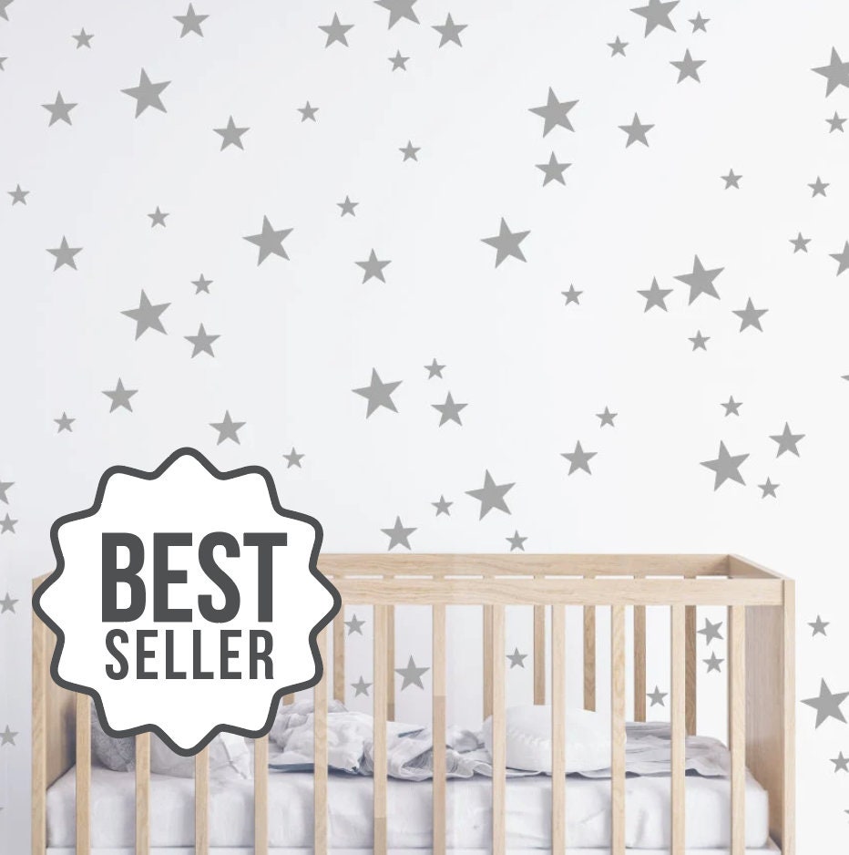 Mini Silver Glitter Holographic Star Stickers 250 Stars 