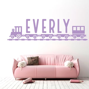 Train Birthday Decorations, Unique Train Gifts, Nursery Train Wall Decal, Custom Train Sign, Train Wall Art, Train Track, Train Decor
