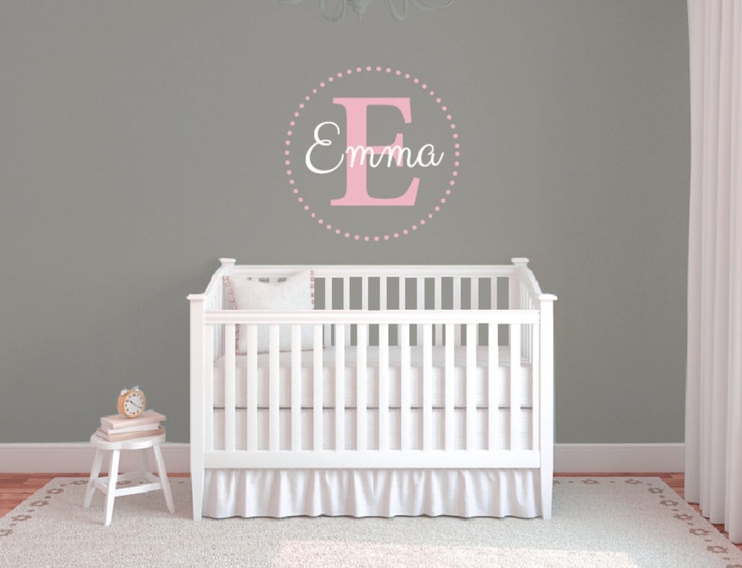 Personalized Name Wall Decal, Wall Letters for Nursery, Monogram Decals ...