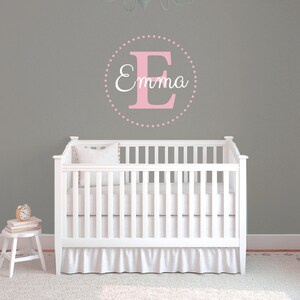 Personalized name wall decal, Wall letters for nursery, Monogram decals, Girls room decor, Baby wall decals, Wall stickers for kids DB305