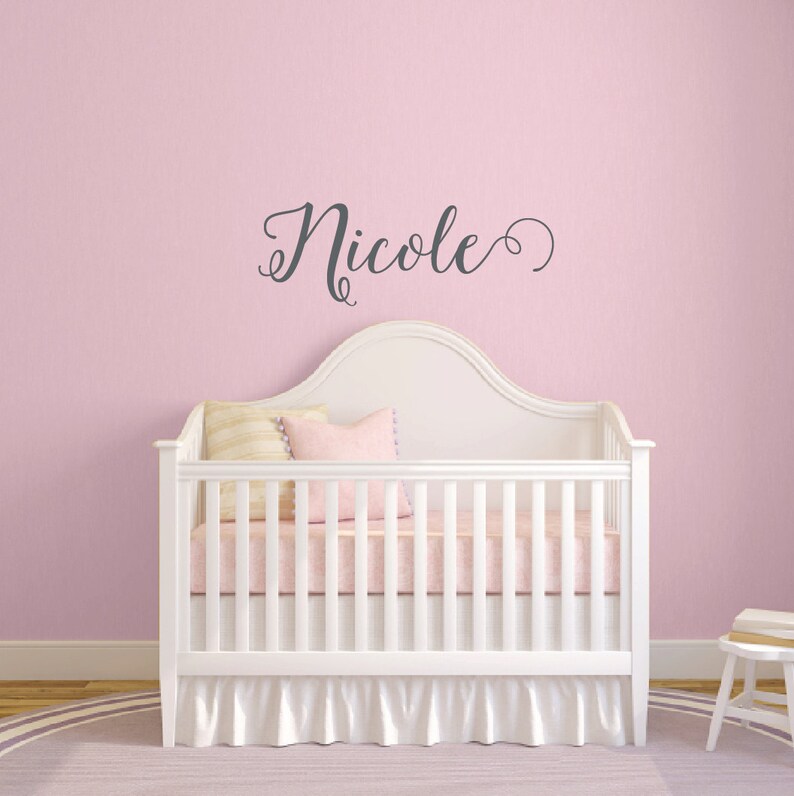 Name Wall Decals for Kids Nursery Decals Personalized Wall Etsy
