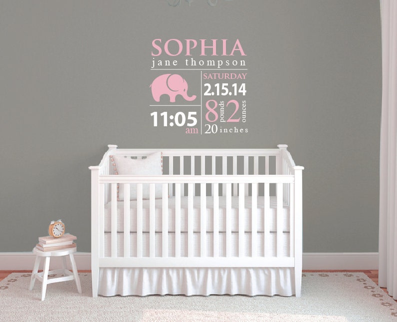 Baby Wall Decals Subway Art Personalized Baby Gifts Baby Etsy